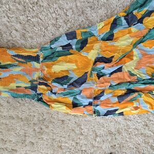 Abel The Label Colorful Abstract Maxi Skirt